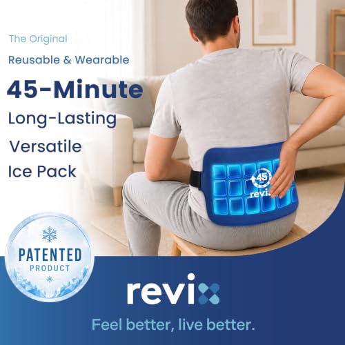 Image of REVIX Ice Pack for Injuries Reusable for Lower Back, 45-Min Cold Therapy