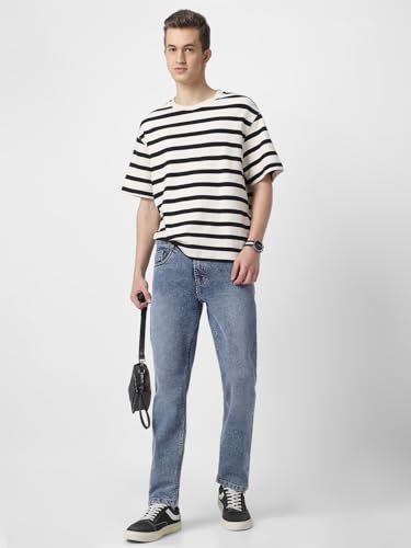 Image of Neostreak Men's Regular Fit Heavy Washed Jeans Stretchable