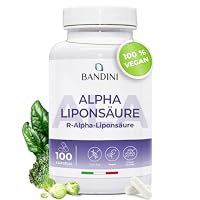 Bandini® ALA Alpha Liponsäure | Hochdosiert Alpha Lipoic Acid 100 Kapseln |