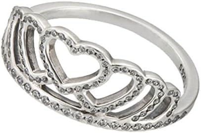 PANDORA Hearts Tiara Ring, Clear CZ 190958CZ-54 EU 7 US