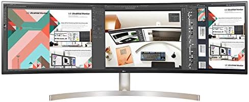 LG 49WL95C-W Ultrawide Dual QHD Monitor 49" 32: 9 (5120 x1440) Curved IPS Display, HDR10, USB Type-C, HDR 10, Ambient Light Sensor, 2 x 10W Stereo Speaker