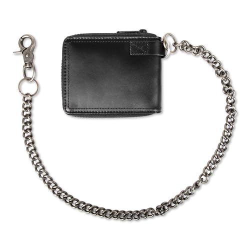 Dickies Men's Slim Everyday Leather Bifold Chain Wallet3