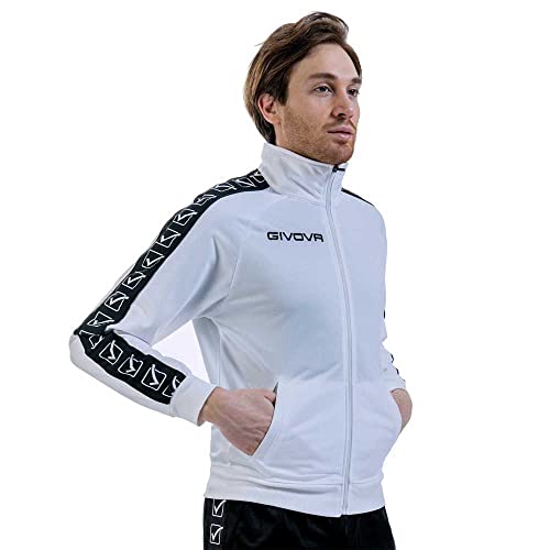 Givova Unisex Tricot Band Jacke, Weiß, M, M
