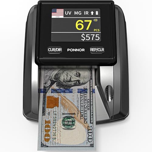 Détecteur de faux billets PONNOR AL-135T pour sécuriser les encaissements de devises EUR USD