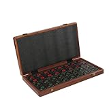 Juego de Ajedrez Chino Xiangqi de Madera Plegable - Tablero 2 en 1, Portátil, para Adultos y Familias
