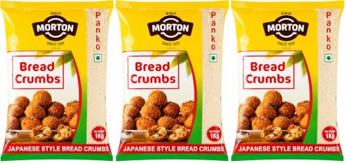 Image of Birla Morton Japanese Style Bread Crumbs 1 Kg (Pack of 3)