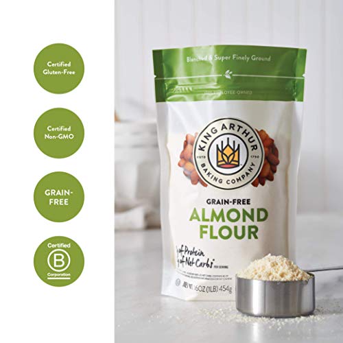 King Arthur, Almond Flour, Certified Gluten-Free, Non-GMO Project Verified, Certified Kosher, Finely Ground, 16 Ounces (Packaging May Vary) - Thumbnail 2