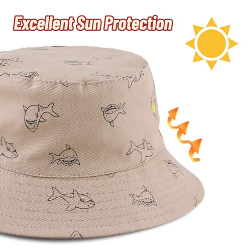 Toddler Boy Sun Hat Summer Baby Bucket Hat Infant Boys Beach Cap UPF 50+ Kids Sun Protection Hat3