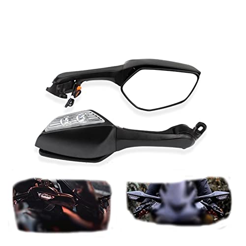 Espejo plegable para motocicleta KAWASAKI Ninja ZX 10R con luces de giro