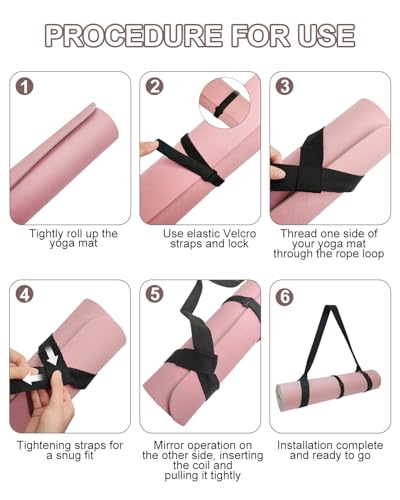 image for Fyroxx Yoga Mat carrier, premium yoga strap for carrying yoga mats wit