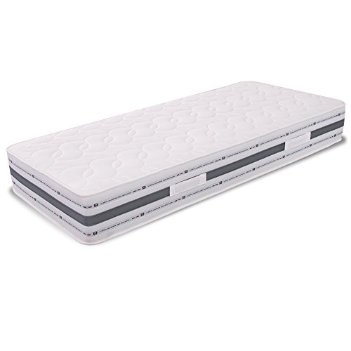 miasuite i sogni italiani Ailime SRL Matelas à Ressorts ensachés et MemoryFoam, Simple, orthopédique, modèle Venere, Mesure 90 x 195 x 26 cm