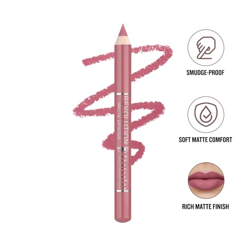 Image of Character Revolution Matte Lipstick | Intense Pigment, Long-Lasting & Smooth Finish | Non-Drying Comfortable Wear (Bold Shades - RL006, Revolution Matte Lipstick)