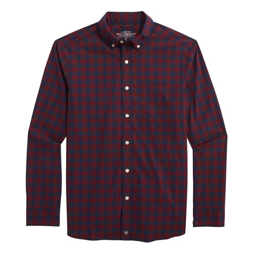 vineyard vines Men's On-The-go Brrrº Plaid Shirt