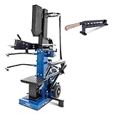 Scheppach Compact 10t Meterholz Holzspalter stehend | 10 T Spaltkraft | Holzlänge 1070mm / max. Ø 380mm | schwenkbarer Tisch | Hartholz & Weichholz (400, Volt (Wechselstrom))