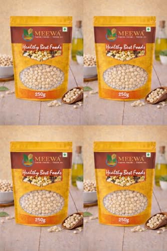 Meewa Prasadam Makhana, 1 Kg, Fit for Fasting | Foxnuts, Lotus Puffs | Rich in Calcium, Maintains Weight, Healthy Snacks | Medium Small Size Mix |Grocery| Staples | Nuts |Pack Of 4 X 250g