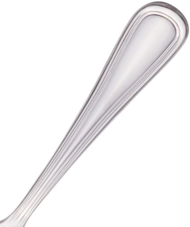 Soro Essentials- 18/8 Stainless Steel Simplicity Bouillon Spoon 2.5mm Set of 12- Serving Utensils Serving Flatware Cutlery Kitchen Tableware Buffet Serving Utensils for Home Kitchen and Restaurant