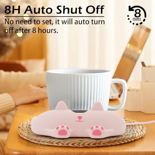 image for PUSEE Mug Warmer,Coffee Warmer for Desk Candle Warmer Auto Shut Off,Co