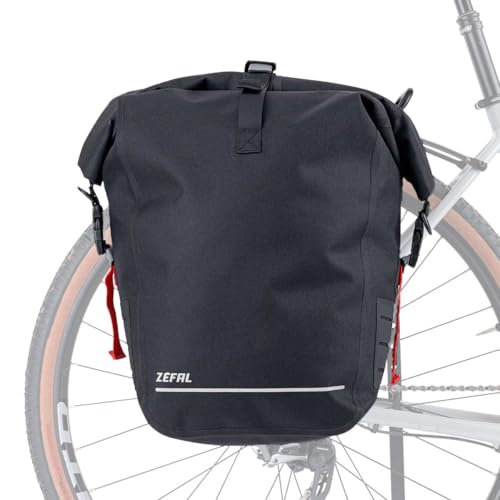 Sacoche de porte-bagage Zefal Z Traveler S20 étanche 20L noir pour vélo