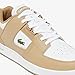Lacoste Men's Court Cage Sneaker, Light Brown/White, 8