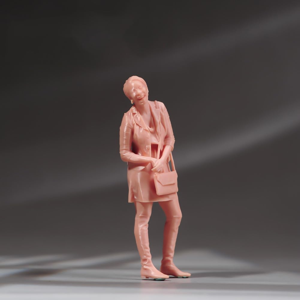 Figure féminine AMITD 1/18 à 1/87 peinte ou non peinte avec sac à main pour diorama