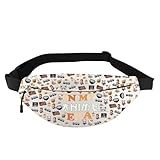 Gürteltasche mit Anime-Charakteren, Geschenk in My Anime Era, Gürteltasche für Anime-Liebhaber, Anime Era Wb, 1 x 31 x 15.5 cm, Hüfttaschen