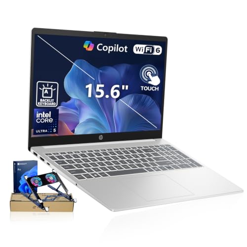 Image of HP 15.6 FHD Touchscreen Premium Laptop, Intel Ultra 5 225U(>Ryzen 7 7730U)