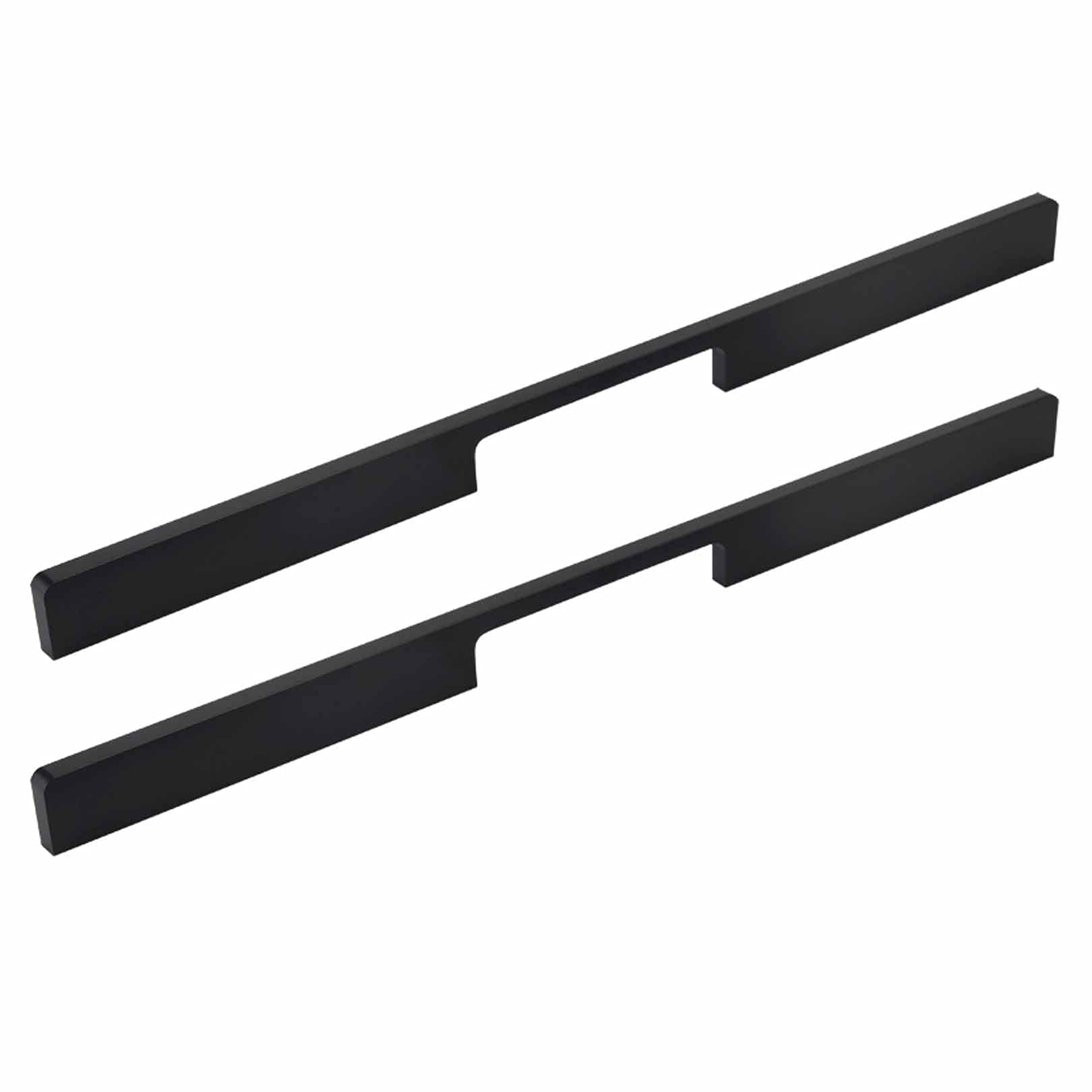 Barre en T pour cuisine en alliage d'aluminium noir design 500mm
