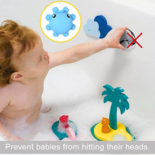 image for Roslim Bath Tub Overflow Drain Cover- Bathtub Drain Cover, Silicone Ba