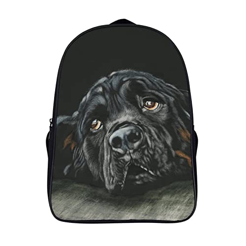Sac à dos scolaire Rottweiler 3D pour enfant (40x28x16cm)