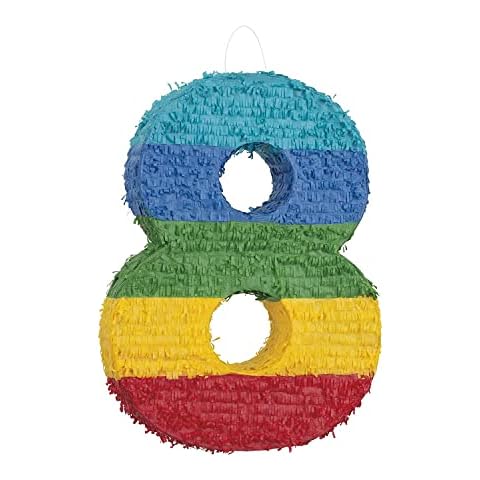 Vibrant Number 8 Piñata for Kids' Parties Cover