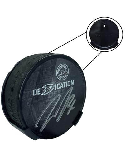 Diochey Creations Hockey Puck Display Case Wall Mount | Player Gifts | Ice Hockey Wall Decor | Holder for all Pucks | Bedroom Sports Decorations | Display Your Game Winning Trophy (1)