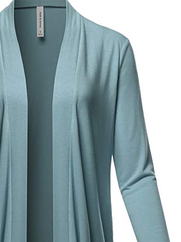 Women's Casual Long Sleeve Deep Side Slit Side Pocket Hoodie Cardigan3