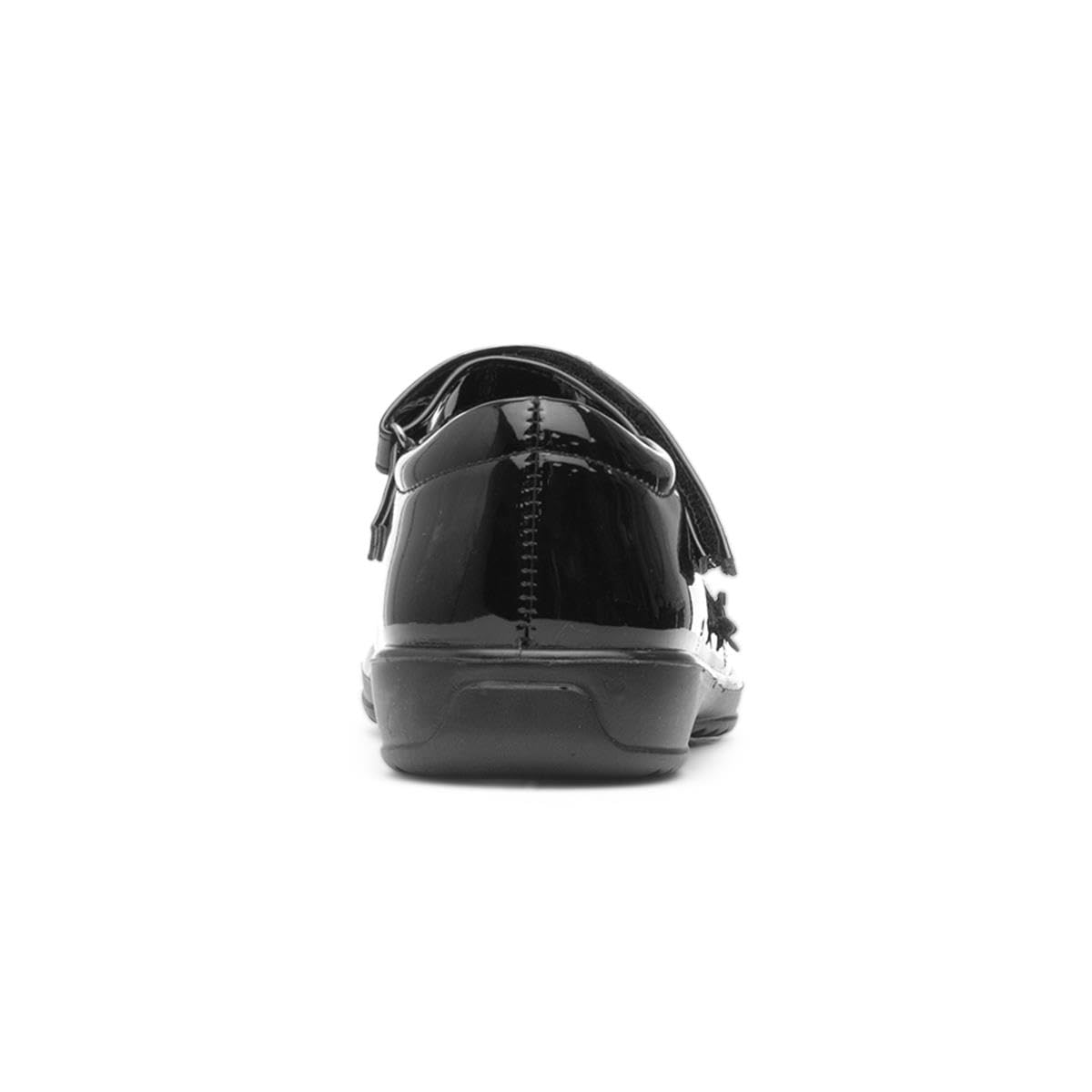 Walkright Collins Girls Black Patent School Shoe — view 5