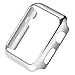 vanki Case Compatible with Apple Watch Case Series 3 Thin PC iWatch Protective Cover for 38mm 42mm (38mm, Silver)