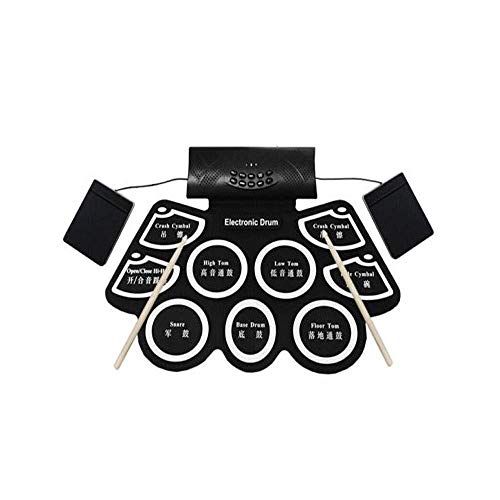 Dansmatta, elektronisk trumma, vuxna barn nybörjare öva på att spela elektroniska trummor bärbara digitala trummor elektroniska trumkuddar 0323