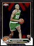 Basketball Trading Card NBA 2023-24 Topps Chrome #189 Jordan Walsh NM Near Mint Celtics
