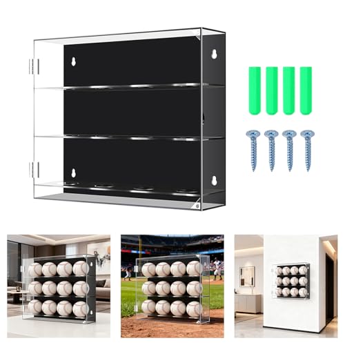 Présentoir acrylique anti-roulement pour balle de baseball et souvenirs - 2