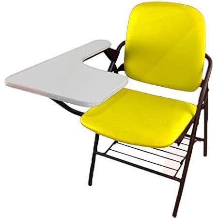 Amazon クッション付き テーブル 付き 一体型 チェア 折り畳み式 会議 収納 チェアブル2 イエロー Sd Chble02 Ye ミーティングチェア 文房具 オフィス用品