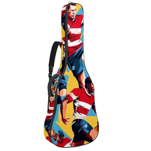 Housse guitare 109 cm imperméable pour transporter votre instrument à vélo ou à pied