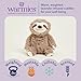 warmies Junior Microwavable & Weighted Stuffed Animals, Sloth - Heated Stuffed Animal Plushie for Warmth & Comfort - Cute Soft Plush Toys for Adults & Children (Boys, Girls, Babies & Toddlers)