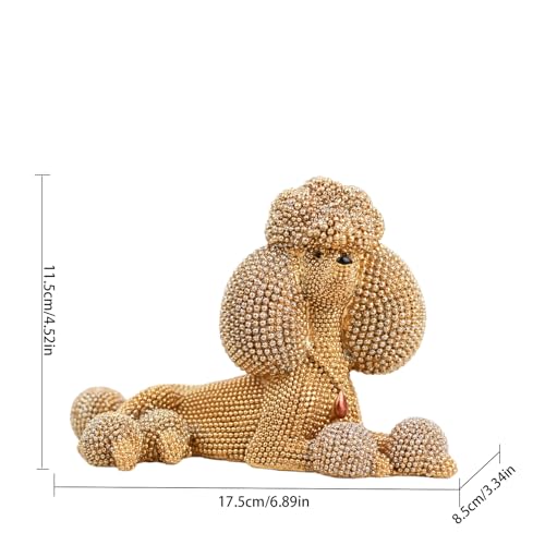 Estatua de Poodle en Resina para Decoración Moderna miniatura 2