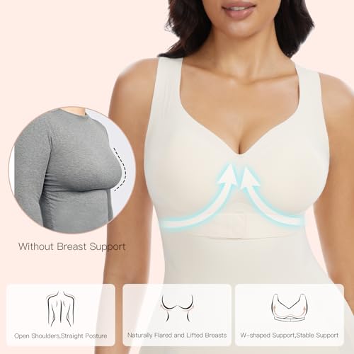 Slimers Posture Corrector Shapewear Bodysuit : Back Brace Shapewear Tummy Control - Upper Back Posture Bra Body Shaper - Image 5