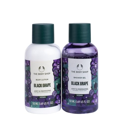 Image of The Body Shop Black Grape Shower Gel & Body Lotion Gift Set