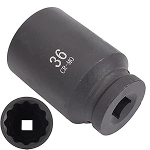 CCLIFE 36mm Vielzahn Nuss CR-MO Steckschlüsseleinsatz