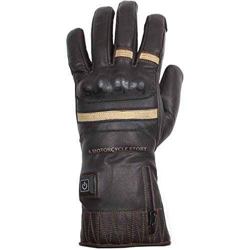 Preisvergleich Produktbild Helstons Bora Beheizbare Motorrad Handschuhe, beige, 12