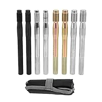 Akozon 8 Stück Radbolzen-Ausrichtungsstift Stahllegierung Ausrichtstift für Radbolzen Radaufhängungsstift Befestigungspositionierungswerkzeuge M14x1,5/1,25 M12x1,5/1,25 für Meisten Autos