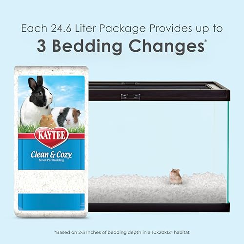 Kaytee Clean & Cozy Paper Bedding for Small Animals, White, 24.6 Liters - image 2