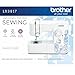 Brother LX3817 Full-Size 17 Stitches Sewing Machine, Portable Lightweight Sewing with 4 Sewing Feet, White, with MTC Microfiber Cloth