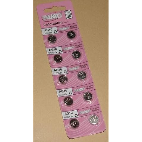 10 x AG10 389 Alkaline Coin Cell Button 1.5v Battery Cover