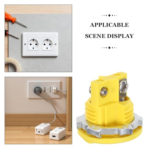 Conector de termopar tipo K Alipis amarillo de plástico de alta durabilidad para cable macho 3